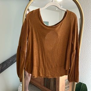 Free People balloon sleeve top